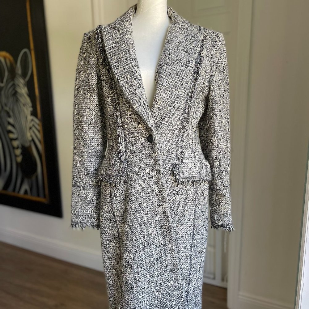 Caloma Tweed 3/4 Length Coat